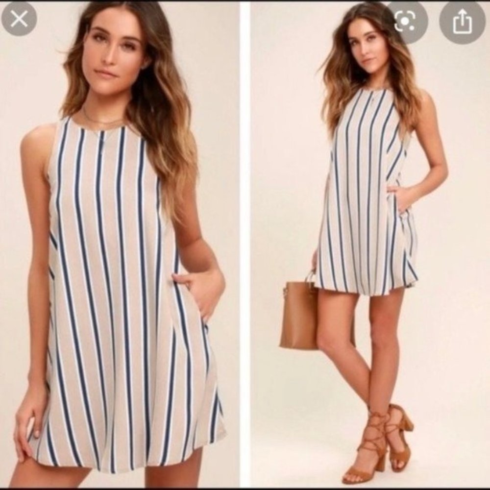 Lulu’s Broad Horizons striped sleeveless dress